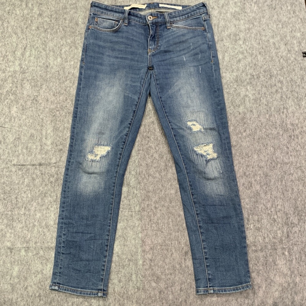 PILCRO Anthropologie Slim Boyfriend Stretch Blue Women's Jeans Size 26